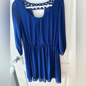 Royal blue Skater style dress Size Large